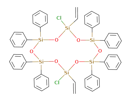 2,8-Dichloro-4,4,6,6,10,10,12,12-octaphenyl-2,8-divinyl-1,3,5,7,9,11-hexaoxa-2,4,6,8,10,12-hexasila-cyclododecane