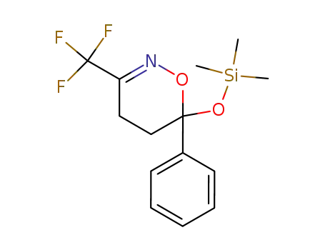 4H-1,2-Oxazine,
5,6-dihydro-6-phenyl-3-(trifluoromethyl)-6-[(trimethylsilyl)oxy]-