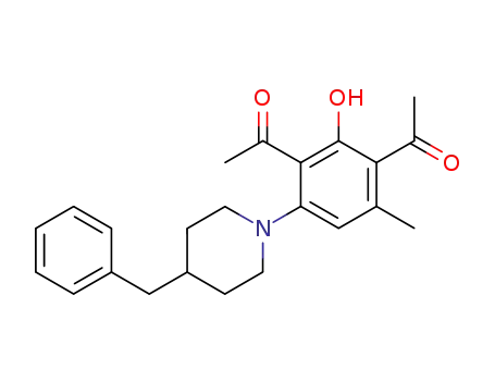 1,3-Diacetyl-2-hydroxy-6-methyl-4-(4-benzylpiperidino)-benzol