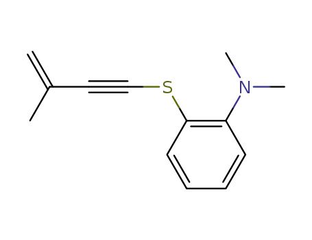 sulfure de (dimethylamino-2) phenyle et de (methyl-3 buten-3 yn-1) yle