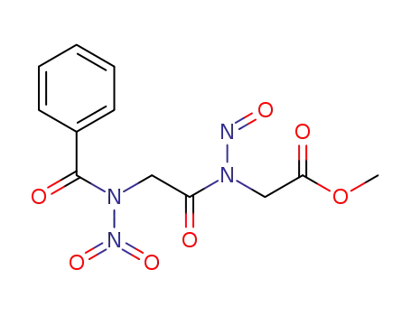 Glycine, N-(N-benzoyl-N-nitrosoglycyl)-N-nitro-, methyl ester