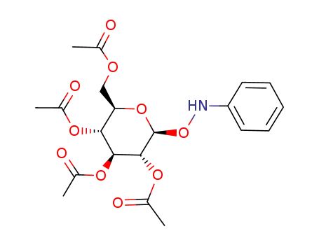 Acetic acid (2R,3R,4S,5R,6S)-3,5-diacetoxy-2-acetoxymethyl-6-(N-phenyl-aminooxy)-tetrahydro-pyran-4-yl ester