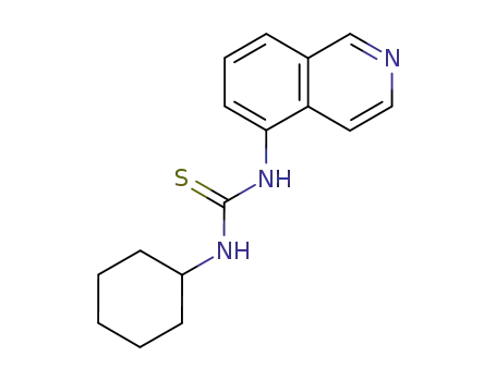 Molecular Structure of 140192-79-6 (Thiourea, N-cyclohexyl-N'-5-isoquinolinyl-)