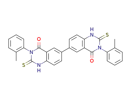 3,3'-Bis(2-methylphenyl)-4,4'-dioxo-2,2'-dithioxo-1,1',2,2',3,3',4,4'-octahydro-6,6'-biquinazoline