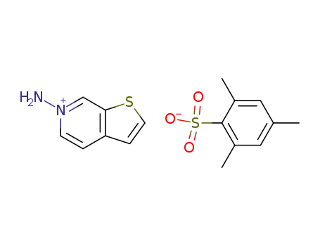 2,4,6-Trimethyl-benzenesulfonate6-amino-thieno[2,3-c]pyridin-6-ium;