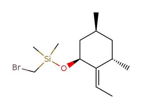 Silane,
(bromomethyl)[(2-ethylidene-3,5-dimethylcyclohexyl)oxy]dimethyl-,
(1a,2E,3b,5a)-