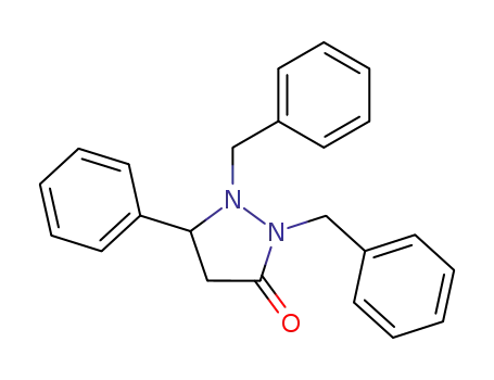 1,2-dibenzyl-5-phenyl-3-pyrazolidinone