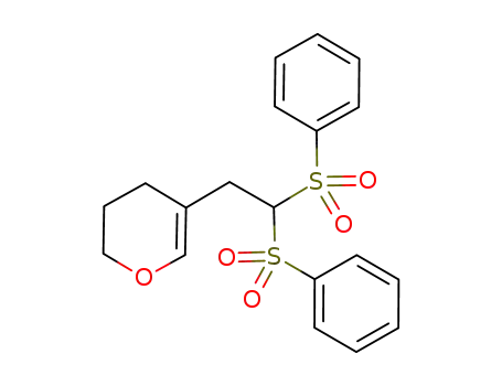 2H-Pyran, 5-[2,2-bis(phenylsulfonyl)ethyl]-3,4-dihydro-