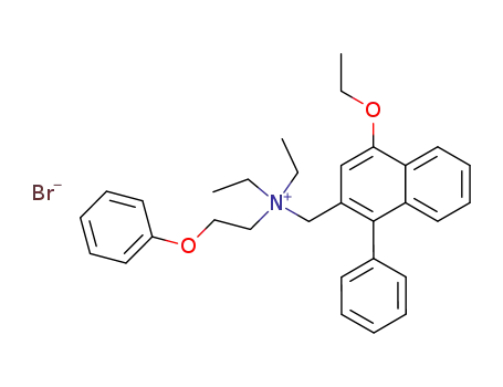(4-ethoxy-1-phenyl-naphth-2-ylmethyl)(β-phenoxyethyl)diethylammonium bromide