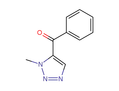 Molecular Structure of 118526-78-6 (Methanone, (1-methyl-1H-1,2,3-triazol-5-yl)phenyl-)