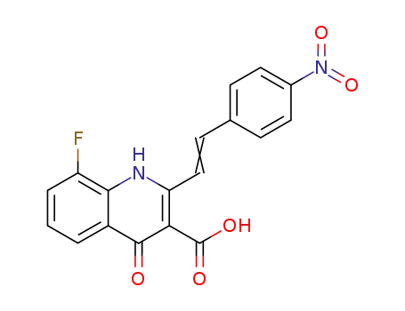 8-Fluoro-2-[(E)-2-(4-nitro-phenyl)-vinyl]-4-oxo-1,4-dihydro-quinoline-3-carboxylic acid