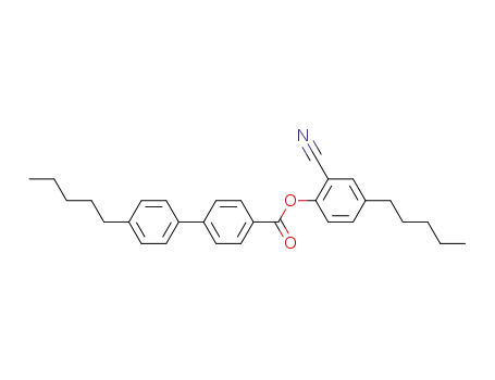 Molecular Structure of 65195-03-1 ([1,1'-Biphenyl]-4-carboxylic acid, 4'-pentyl-, 2-cyano-4-pentylphenyl
ester)