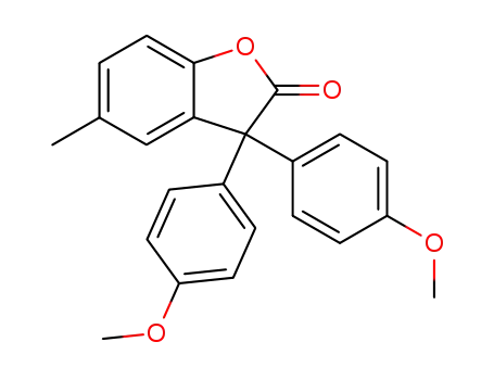 2(3H)-Benzofuranone, 3,3-bis(4-methoxyphenyl)-5-methyl-