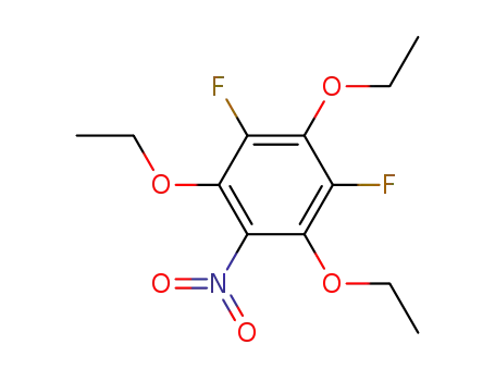 Molecular Structure of 96631-26-4 (Benzene, 1,3,5-triethoxy-2,4-difluoro-6-nitro-)