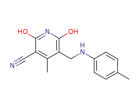 2,6-Dihydroxy-4-methyl-5-(p-tolylamino-methyl)-nicotinonitrile