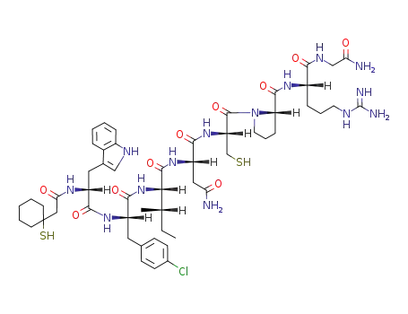 MCPA-D-Trp-4-Cl-Phe-Ile-Asn-Cys-Pro-Arg-Gly-NH<sub>2</sub>