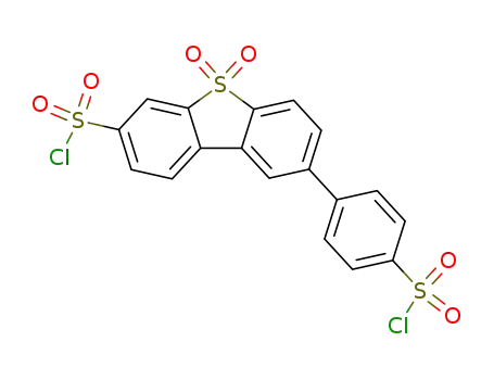 2-(4-chlorosulfonylphenyl)-7-chlorosulfonyldibenzothiophene 5,5-dioxide