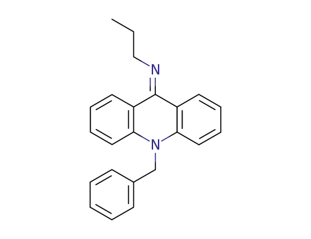 Molecular Structure of 74054-27-6 ((10-Benzyl-10H-acridin-9-ylidene)-propyl-amine)
