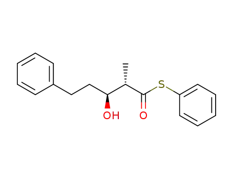 (2S,3S)-3-Hydroxy-2-methyl-5-phenyl-pentanethioic acid S-phenyl ester
