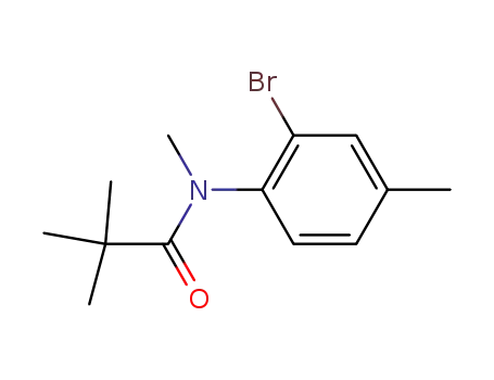 Molecular Structure of 87995-52-6 (Propanamide, N-(2-bromo-4-methylphenyl)-N,2,2-trimethyl-)