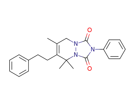 5,5,7-Trimethyl-6-phenethyl-2-phenyl-5,8-dihydro-[1,2,4]triazolo[1,2-a]pyridazine-1,3-dione