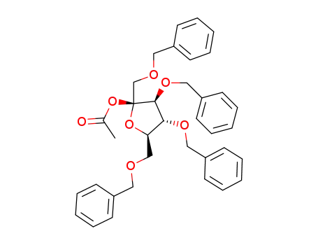 2-O-acetyl-1,3,4,6-tetra-O-benzyl-β-D-fructofuranose
