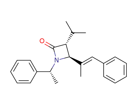 (3R,4S)-3-Isopropyl-4-((E)-1-methyl-2-phenyl-vinyl)-1-((R)-1-phenyl-ethyl)-azetidin-2-one