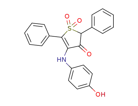 4-(4-Hydroxyanilino)-3-oxo-2,5-diphenyl-2,3-dihydrothiophen-1,1-dioxid