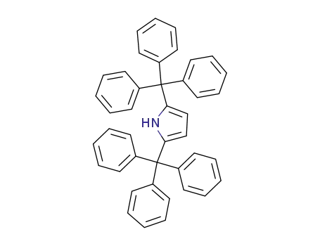 Molecular Structure of 67370-39-2 (1H-Pyrrole, 2,5-bis(triphenylmethyl)-)