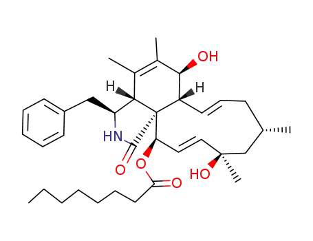 Molecular Structure of 128855-60-7 (21-O-Octanoylcytochalasin O<sub>pho</sub>)