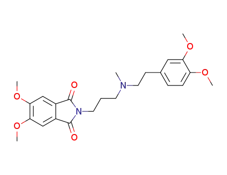 1H-Isoindole-1,3(2H)-dione,
2-[3-[[2-(3,4-dimethoxyphenyl)ethyl]methylamino]propyl]-5,6-dimethoxy-