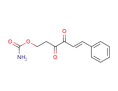 Molecular Structure of 87276-33-3 (Carbamic acid (E)-3,4-dioxo-6-phenyl-hex-5-enyl ester)