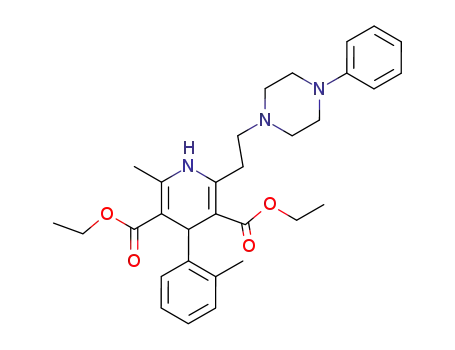 2-Methyl-6-[2-(4-phenyl-piperazin-1-yl)-ethyl]-4-o-tolyl-1,4-dihydro-pyridine-3,5-dicarboxylic acid diethyl ester