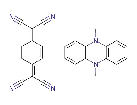 Molecular Structure of 2531-30-8 (2-(4-Dicyanomethylene-cyclohexa-2,5-dienylidene)-malononitrile; compound with 5,10-dimethyl-5,10-dihydro-phenazine)