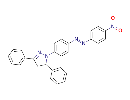 Molecular Structure of 105257-86-1 (1H-Pyrazole, 4,5-dihydro-1-[4-[(4-nitrophenyl)azo]phenyl]-3,5-diphenyl-)