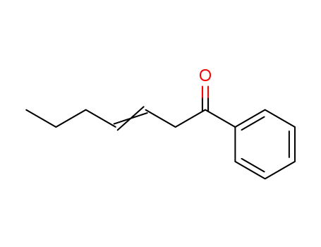 Molecular Structure of 53403-90-0 ((E)-1-PHENYL-HEPT-3-EN-1-ONE)