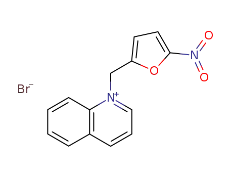Molecular Structure of 68345-37-9 (Quinolinium, 1-[(5-nitro-2-furanyl)methyl]-, bromide)