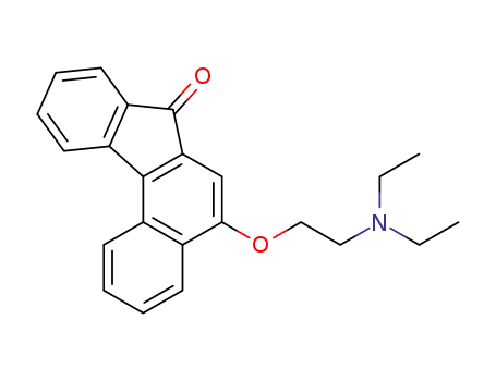 Molecular Structure of 78250-24-5 (7H-Benzo[c]fluoren-7-one, 5-[2-(diethylamino)ethoxy]-)