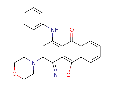 3-Morpholin-4-yl-5-phenylamino-anthra[1,9-cd]isoxazol-6-one