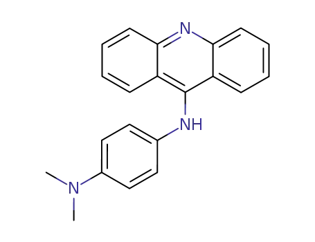 Molecular Structure of 13365-38-3 (N-[4-(Dimethylamino)phenyl]-9-acridinamine)