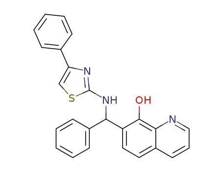 (4'-phenyl-2'-thiazolylamino)(8-hydroxy-7-quinolino)phenylmethane