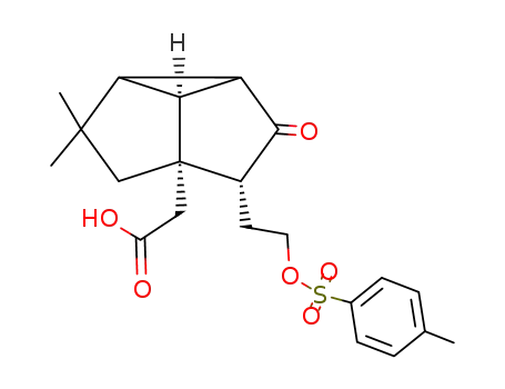 {(1R,4aR,4bS)-3,3-Dimethyl-2-oxo-1-[2-(toluene-4-sulfonyloxy)-ethyl]-hexahydro-cyclopropa[cd]pentalen-4a-yl}-acetic acid