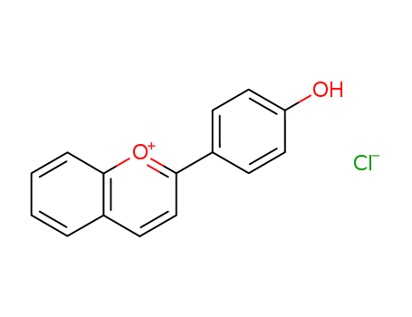 1-Benzopyrylium, 2-(4-hydroxyphenyl)-, chloride