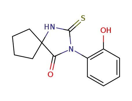 3-(2-hydroxyphenyl)-2-thioxo-1,3-diazaspiro<4.4>nonan-4-one