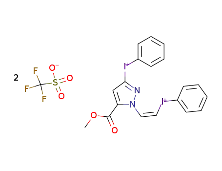 <5-methoxycarbonyl-1-<(Z)-2-(phenyliodonio)vinyl>-3-pyrazolyl>-phenyliodonium bis(trifluoromethanesulfonate)
