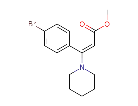 E-methyl β-piperidino-p-bromocinnamate