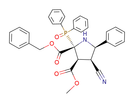 (2α,3α,4α,5α)-(+/-)-3-Methyl 2-phenylmethyl 4-cyano-2-(diphenylphosphinoyl)-5-phenyl-2,3-pyrrolidinedicarboxylate
