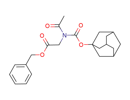 Molecular Structure of 130258-35-4 ([Acetyl-(adamantan-1-yloxycarbonyl)-amino]-acetic acid benzyl ester)