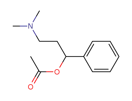 Molecular Structure of 105864-94-6 (Benzenemethanol, a-[2-(dimethylamino)ethyl]-, acetate (ester))