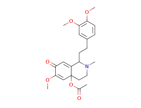 Acetic acid 1-[2-(3,4-dimethoxy-phenyl)-ethyl]-6-methoxy-2-methyl-7-oxo-1,3,4,7-tetrahydro-2H-isoquinolin-4a-yl ester